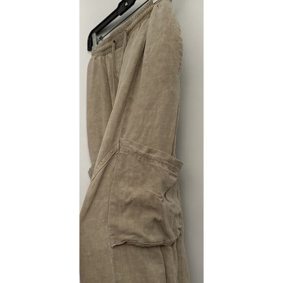 Womens Urban Outfitters Beige Cargo loose Jogger Pants with drawstring Size XS - Picture 8 of 10